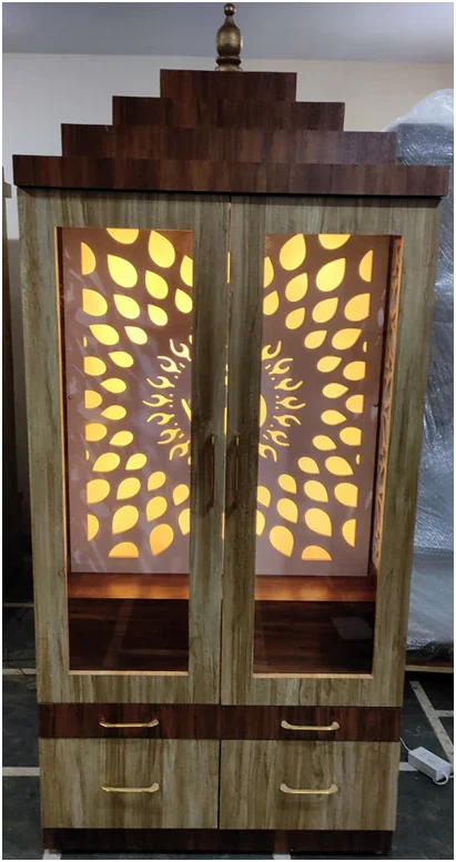 ARTOFINDIA/OM Pooja Door Mandir For Home/Designer Temple