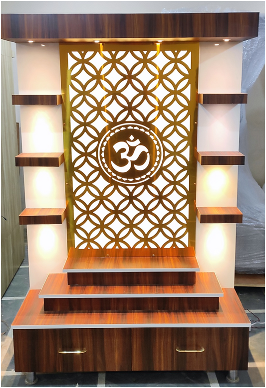 ARTOFINDIA/OM Pooja Mandir For Home/Designer Temple